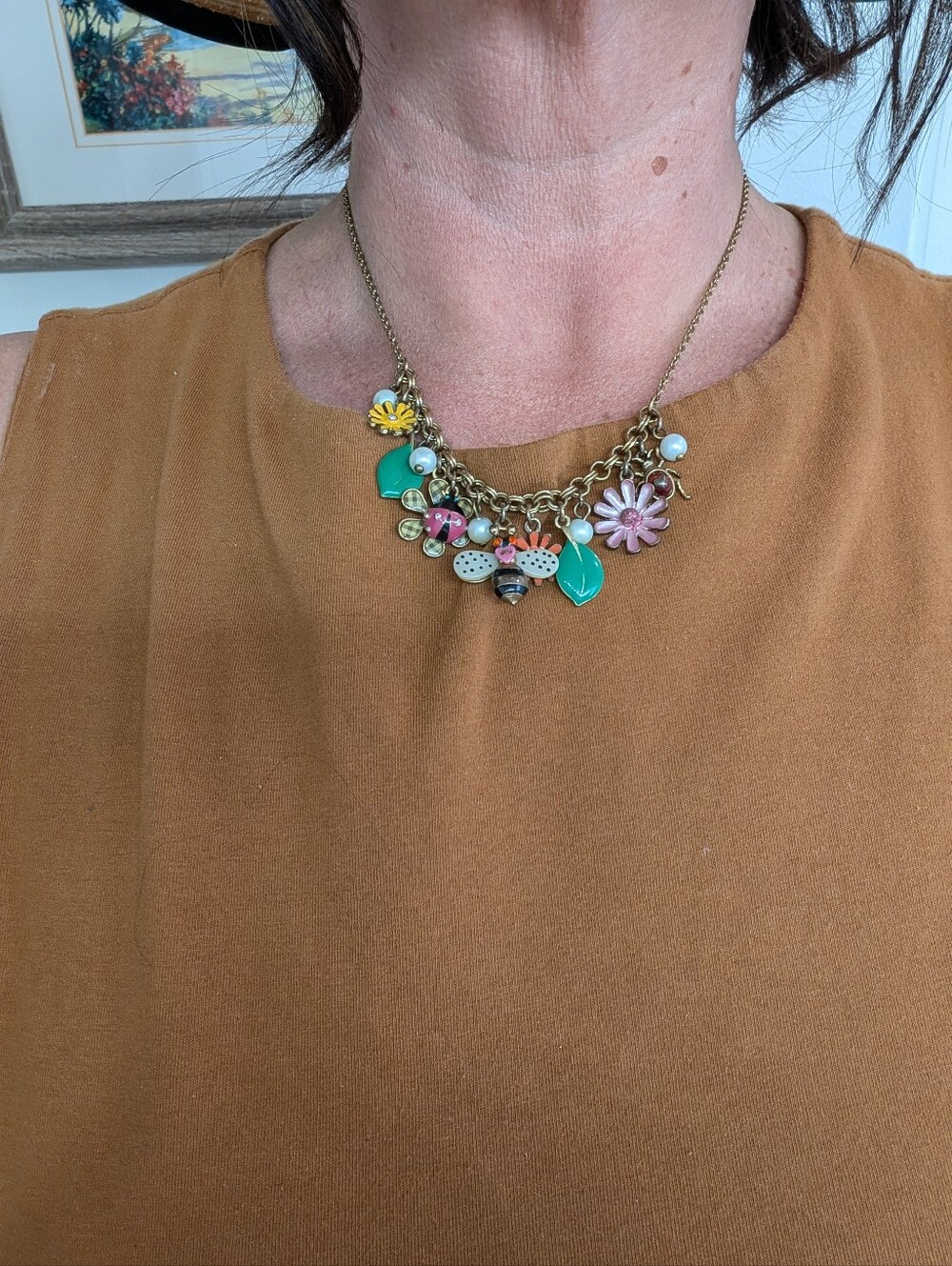Vintage Betsy Johnson Garden Necklace